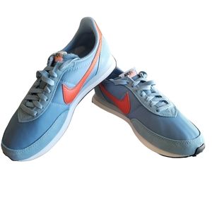 Nike Waffle Trainer 2 Worn Blue Team